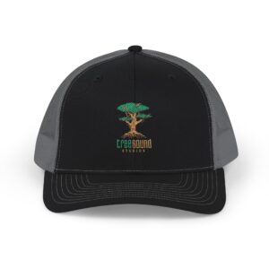 Bonsai Tree Embroidered Trucker Hat — Vintage Nature Snapback
